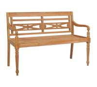 vidaXL Banc Batavia 120 cm Teck
