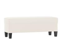 vidaXL Banc Beige 100x35x41 cm Tissu microfibre
