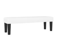 Vidaxl Banc Blanc 100x30x30 Cm Similicuir Blanc