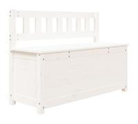 vidaXL Banc Blanc 110x41x76,5 cm Bois de pin massif