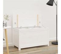 vidaXL Banc de rangement 823550 – Bois avec dossier et coffre, style moderne