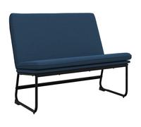 vidaXL Banc Bleu 100x75x76 cm Tissu