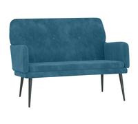 Banc Bleu 108x79x79 cm Velours