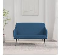 vidaXL Banc Bleu 110x76x80 cm Tissu 351490