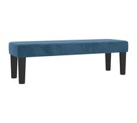 Vidaxl Banc Bleu Foncé 100x30x30 Cm Velours Bleu
