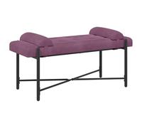 vidaXL Banc capitonné à Boutons avec Coussins Pourpre 110 x 40 x 46 cm, Banc Modern et rectangulaire capitonné pour Chambre, Salon, Couloir, Salle à Manger, Assise intérieure Confortable