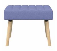 vidaXL Banc capitonné canal Bleu denim 60 x 40 x 45 cm Tissu