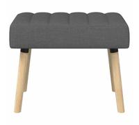 vidaXL Banc capitonné canal Gris foncé 60 x 40 x 45 cm Tissu