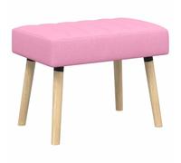 vidaXL Banc capitonné Canal Rose 60 x 40 x 45 cm Tissu, Banc rectangulaire Moderne, Assise capitonnée, Meuble Chic pour Salon, Salle à Manger et Couloir