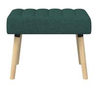 vidaXL Banc capitonné canal Vert foncé 60 x 40 x 45 cm Tissu