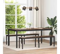 Vidaxl Banc Chêne Fumé 160 X 35 X 45 Cm Bois D'ingénierie