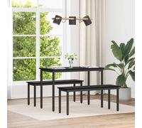 Vidaxl Banc Chêne Noir 110 X 35 X 45 Cm Bois D'ingénierie