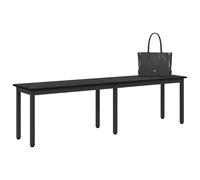 vidaXL Banc Chêne Noir 160 x 35 x 45 cm Bois d'ingénierie, Banc Rectangulaire Modèle Moderne, Meuble Robuste pour Salle à Manger, Assise Élégante en Bois Ingénierie