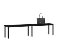 Vidaxl Banc Chêne Noir 200 X 35 X 45 Cm Bois D'ingénierie