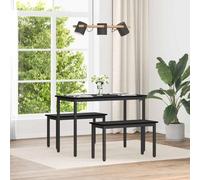 Vidaxl Banc Chêne Noir 80 X 35 X 45 Cm Bois D'ingénierie