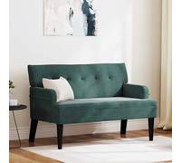 Vidaxl Banc Chesterfield Vert Foncé 112 X 65.5 X 75 Cm Velours