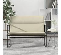 vidaXL Banc Crème 100x64x80 cm Similicuir, siège de banc, banc d'entrée, banc de salle à manger, chaise de banc, bancs d'entrée, sièges de salon Crème G