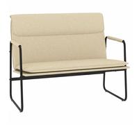 Vidaxl Banc Crème 100x64x80 Cm Tissu