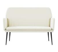 vidaXL Banc 108 x 79 x 79 cm Velours Crème