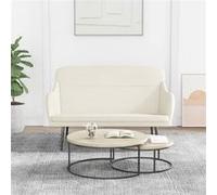 vidaXL Banc Crème 110x76x80 cm Velours, siège de banc, banc d'entrée, banc de salle à manger, chaise de banc, bancs d'entrée, sièges de salon Crème G