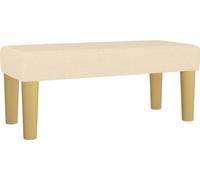 vidaXL Banc Crème 70x30x30 cm Tissu