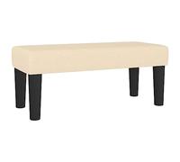 vidaXL Banc Crème 70x30x30 cm Tissu