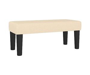 vidaXL Banc Crème 70x30x30 cm Tissu