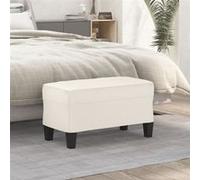 vidaXL Banc Crème 70x35x41 cm Similicuir Crème G