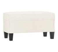vidaXL Banc Crème 70x35x41 cm Similicuir Crème G