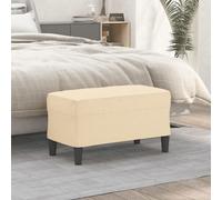 Vidaxl Banc Crème 70x35x41 Cm Tissu
