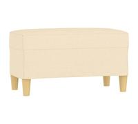 Banc Crème 70x35x41 cm Tissu Crème G