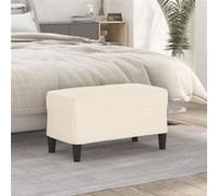 Banc Crème 70x35x41 cm Velours349405