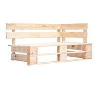 Banc d angle palette de jardin bois