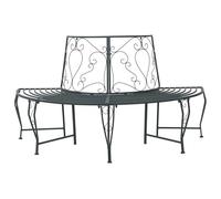 vidaXL Banc d'arbre 4-Nombre de Places 160 x 80 x 89 cm Acier