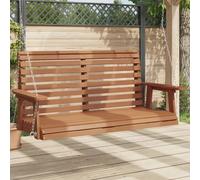Vidaxl Banc De Balançoire De Jardin Chaînes En Métal Bois Massif Sapin