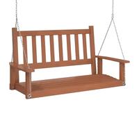 vidaXL Banc de balançoire de Jardin chaînes en métal Bois Massif Sapin