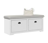 Vidaxl Banc De Couloir Bodo Blanc 114x40x45 Cm Blanc