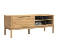 vidaXL Banc de couloir Cire marron 115 x 40 x 45 cm Bois de Pin Massif