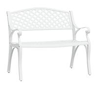 Banc de jardin 102 cm Aluminium coulé Blanc 317746