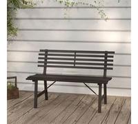 Banc de jardin 110 cm Acier Noir