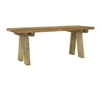 Vidaxl Banc De Jardin 110 Cm Bois De Pin Massif Imprégné
