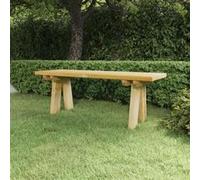 vidaXL Banc de jardin 110 cm Bois de pin massif imprégné Multicolore G