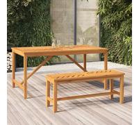 Banc de jardin 150 cm bois massif d'acacia mobilier de jardin vidaXL