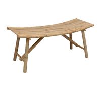 vidaXL Banc de jardin Naturel 110 x 45 x 50 cm Bambou marron, léger, contemporain