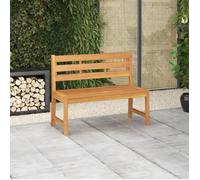 vidaXL Banc de jardin 114 cm Bois de teck solide