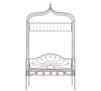 Vidaxl Banc De Jardin 122 Cm Fer Marron Antique Marron
