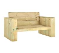 Vidaxl Banc De Jardin 139 Cm Bois De Pin Imprégné Vert
