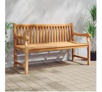 vidaXL Banc de jardin 150 cm Bois de teck massif Brun 150 x 69 x 92 cm (l x P x H)