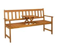vidaXL Banc de Jardin 158 x 55 x 89 cm Bois d'Acacia Massif Naturel