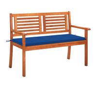 Vidaxl Banc De Jardin 2 Places Avec Coussin 120 Cm Bois D'eucalyptus